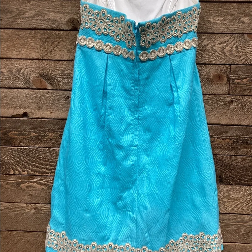 Lilly Pulitzer Strapless Embellished Dress | Size 6 - Picture 3 of 5